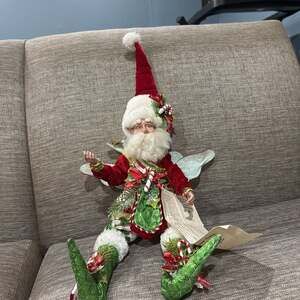 Mark Roberts Christmas Bells Ringer Elf Fairy Figurine, Medium 19"